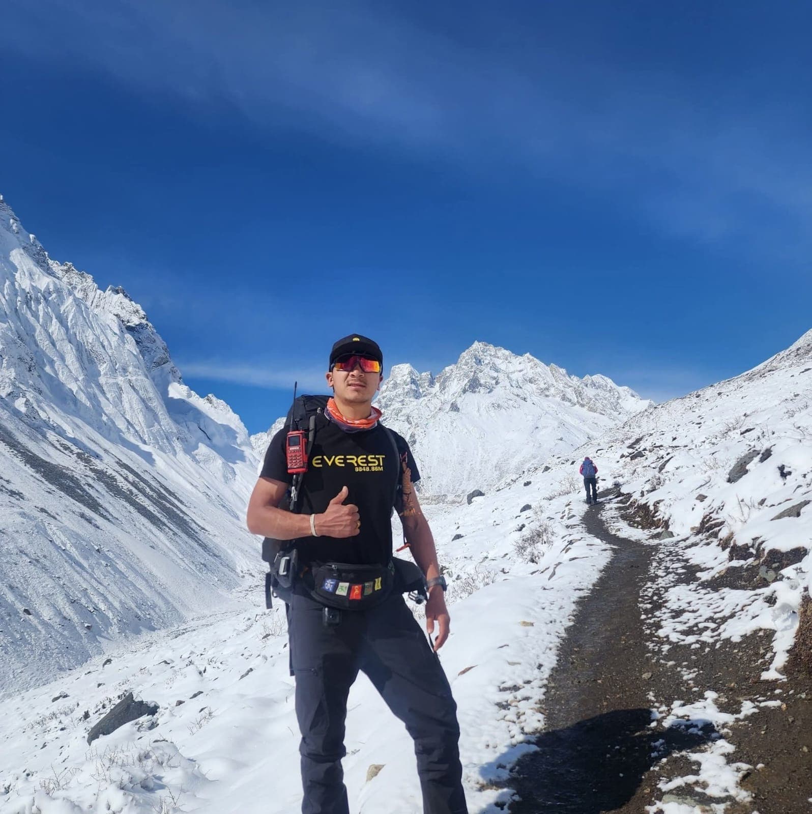 Angrita Sherpa on a Himalayan trek