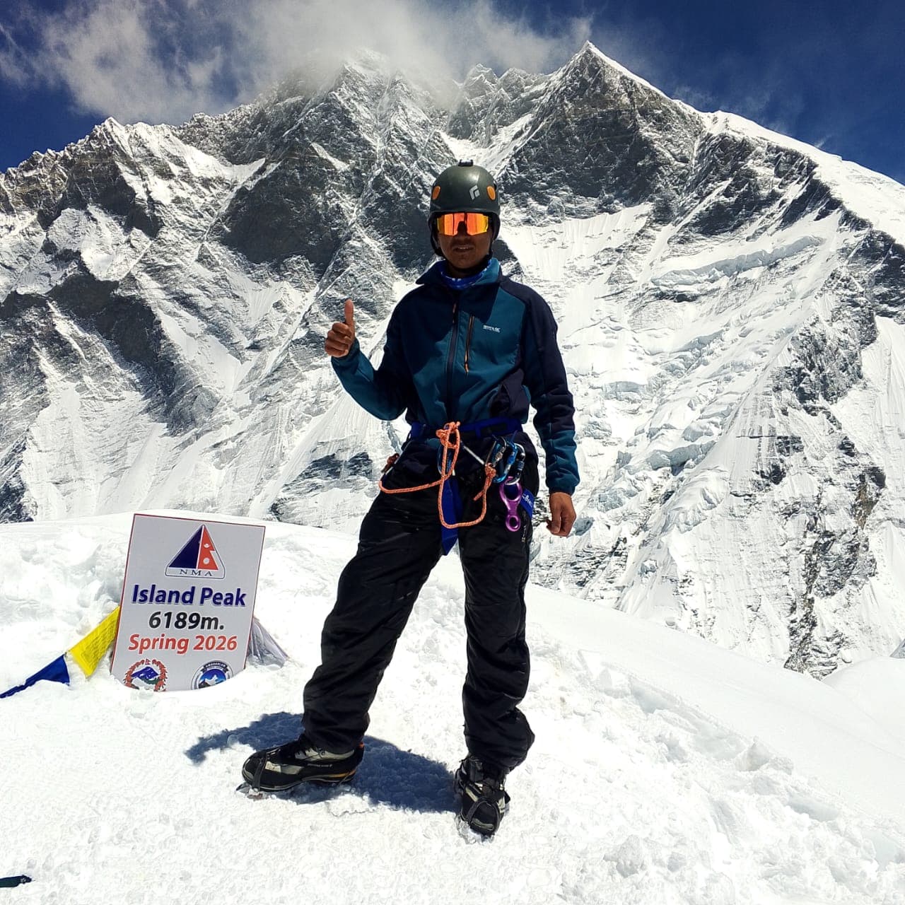 Sonam Chhiring Sherpa at Island Peak
